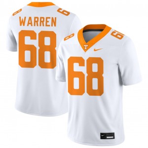 Men's Bennett Warren White Tennessee Volunteers #68 College Football Game Jersey 710571-497