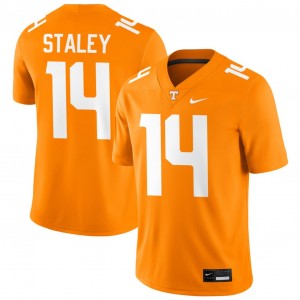 Men Braylon Staley Tennessee Orange Tennessee Volunteers #14 College Football University Jerseys 526589-366