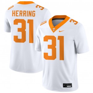 Men Caleb Herring White Tennessee Volunteers #31 College Football Player Jersey 186528-509