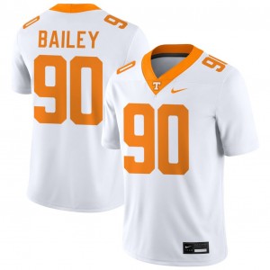 Mens Dominic Bailey White Tennessee Volunteers #90 College Football Replica Jersey 794599-788
