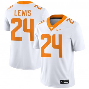 Men Dylan Lewis White Tennessee Volunteers #24 College Football Alumni Jersey 891120-373