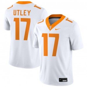 Men's Ethan Utley White Tennessee Volunteers #17 College Football Embroidery Jerseys 936103-713
