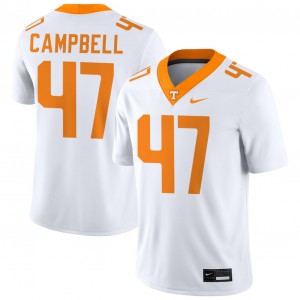 Men Isaiah Campbell White Tennessee Volunteers #47 College Football High School Jersey 527738-156