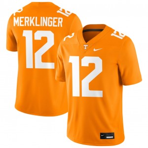 Men's Jake Merklinger Tennessee Orange Tennessee Volunteers #12 College Football Player Jerseys 551532-533