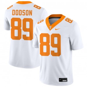 Mens Joakim Dodson White Tennessee Volunteers #89 College Football University Jersey 415318-161