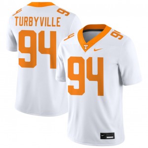 Men Josh Turbyville White Tennessee Volunteers #94 College Football Limited Jerseys 350738-401