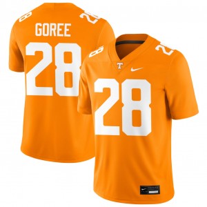 Men's Marcus Goree Jr. Tennessee Orange Tennessee Volunteers #28 College Football Game Jersey 868288-114