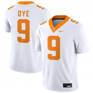 Mens Mariyon Dye White Tennessee Volunteers #9 College Football Official Jerseys 239131-247