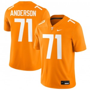 Men's Max Anderson Tennessee Orange Tennessee Volunteers #71 College Football Replica Jerseys 745806-394
