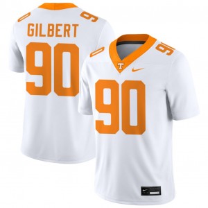 Mens Max Gilbert White Tennessee Volunteers #90 College Football 2025 Jersey 922908-937