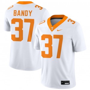 Mens Montrell Bandy White Tennessee Volunteers #37 College Football Player Jerseys 135915-854