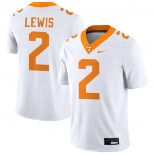 Men Peyton Lewis White Tennessee Volunteers #2 College Football Embroidery Jerseys 365565-286