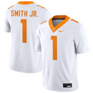 Men's Travis Smith Jr. White Tennessee Volunteers #1 College Football Limited Jerseys 699455-229
