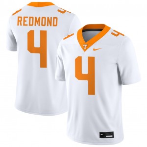Mens Ty Redmond White Tennessee Volunteers #4 College Football Embroidery Jerseys 538671-352