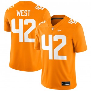 Men Tyre West Tennessee Orange Tennessee Volunteers #42 College Football 2025 Jerseys 161794-283