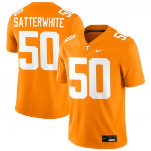 Mens William Satterwhite Tennessee Orange Tennessee Volunteers #50 College Football NCAA Jersey 614773-678