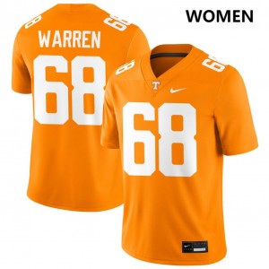 Women's Bennett Warren Tennessee Orange Tennessee Volunteers #68 College Football NCAA Jerseys 788149-202