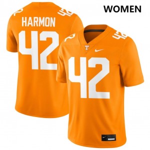 Women's Braylon Harmon Tennessee Orange Tennessee Volunteers #42 College Football 2025 Jersey 129595-845