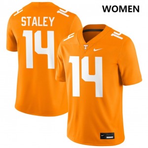 Womens Braylon Staley Tennessee Orange Tennessee Volunteers #14 College Football Player Jerseys 590932-190
