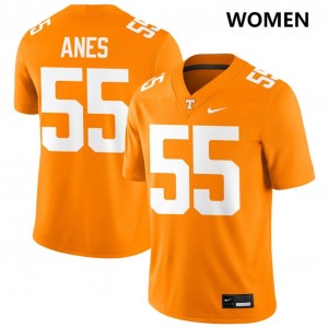 Women Brenden Anes Tennessee Orange Tennessee Volunteers #55 College Football Embroidery Jerseys 514144-707