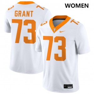 Women's Brian Grant White Tennessee Volunteers #73 College Football Limited Jersey 970342-802
