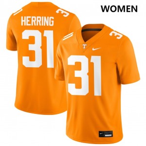 Womens Caleb Herring Tennessee Orange Tennessee Volunteers #31 College Football Player Jersey 191713-524