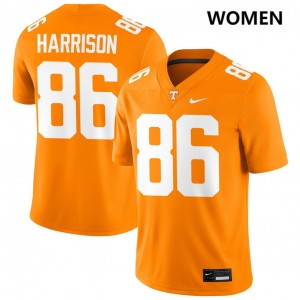 Women Cole Harrison Tennessee Orange Tennessee Volunteers #86 College Football Alumni Jersey 243911-343