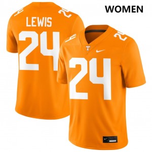Women's Dylan Lewis Tennessee Orange Tennessee Volunteers #24 College Football Game Jerseys 855978-473