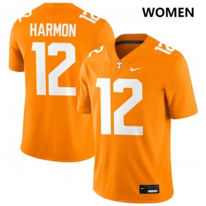 Women Jaedon Harmon Tennessee Orange Tennessee Volunteers #12 College Football Official Jerseys 477613-954
