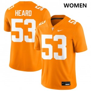 Women Lance Heard Tennessee Orange Tennessee Volunteers #53 College Football Stitched Jerseys 164387-715