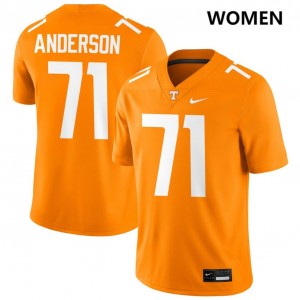 Women Max Anderson Tennessee Orange Tennessee Volunteers #71 College Football Embroidery Jersey 625750-860