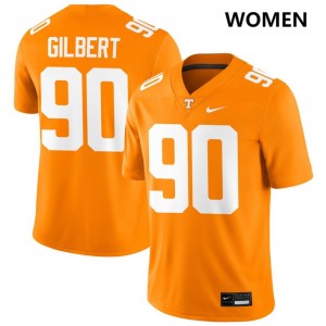 Women Max Gilbert Tennessee Orange Tennessee Volunteers #90 College Football NCAA Jerseys 575303-409