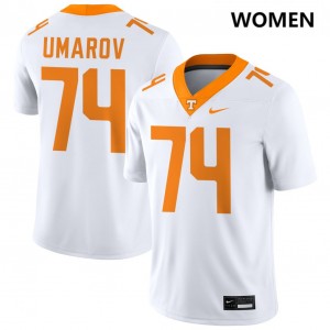 Womens Shamurad Umarov White Tennessee Volunteers #74 College Football High School Jersey 976566-475