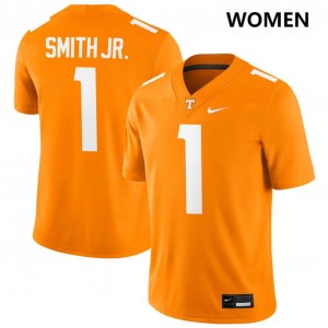 Womens Travis Smith Jr. Tennessee Orange Tennessee Volunteers #1 College Football Replica Jerseys 940693-609