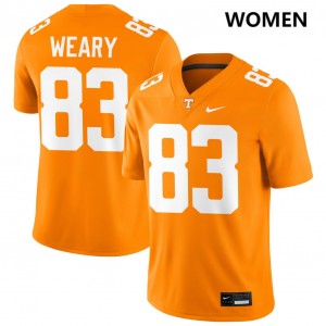 Women Trey Weary Tennessee Orange Tennessee Volunteers #83 College Football University Jersey 313573-184