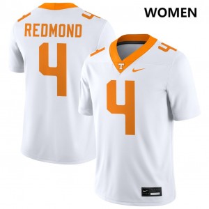 Women's Ty Redmond White Tennessee Volunteers #4 College Football Game Jersey 956552-855
