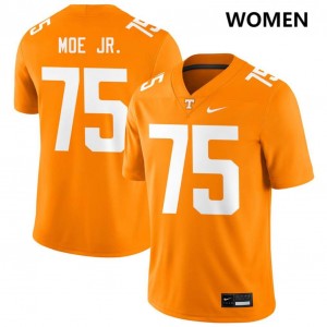 Womens Wendell Moe Jr. Tennessee Orange Tennessee Volunteers #75 College Football Official Jerseys 622519-157