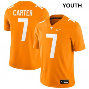 Youth Arion Carter Tennessee Orange Tennessee Volunteers #7 College Football Player Jersey 786885-326