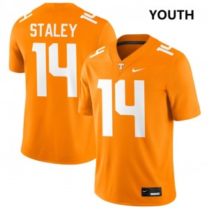 Youth Braylon Staley Tennessee Orange Tennessee Volunteers #14 College Football Player Jersey 759504-150