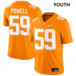 Youth Charlie Powell III Tennessee Orange Tennessee Volunteers #59 College Football 2025 Jerseys 234345-456