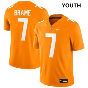 Youth DaSaahn Brame Tennessee Orange Tennessee Volunteers #7 College Football Embroidery Jersey 583936-740