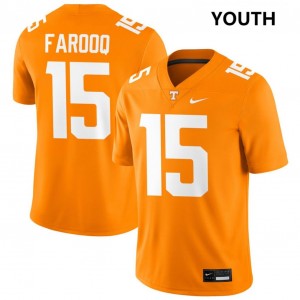 Youth Edrees Farooq Tennessee Orange Tennessee Volunteers #15 College Football Embroidery Jerseys 936445-671