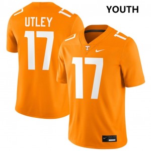 Youth Ethan Utley Tennessee Orange Tennessee Volunteers #17 College Football 2025-26 Jerseys 632755-916