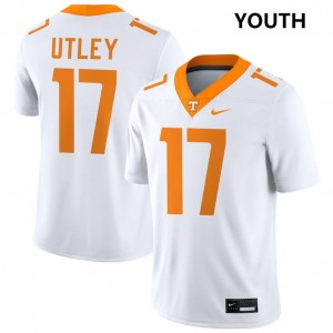 Youth Ethan Utley White Tennessee Volunteers #17 College Football Official Jerseys 604259-310