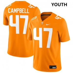 Youth Isaiah Campbell Tennessee Orange Tennessee Volunteers #47 College Football Official Jersey 832666-320