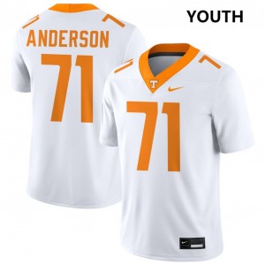 Youth Max Anderson White Tennessee Volunteers #71 College Football University Jersey 683690-424