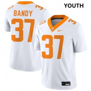 Youth Montrell Bandy White Tennessee Volunteers #37 College Football 2025 Jerseys 840016-790
