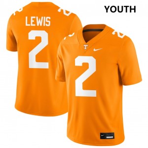 Youth Peyton Lewis Tennessee Orange Tennessee Volunteers #2 College Football Player Jerseys 737426-342