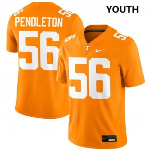 Youth Sam Pendleton Tennessee Orange Tennessee Volunteers #56 College Football Game Jersey 738005-264