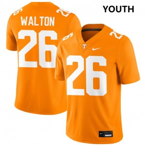 Youth Sidney Walton Tennessee Orange Tennessee Volunteers #26 College Football Alumni Jersey 102108-696